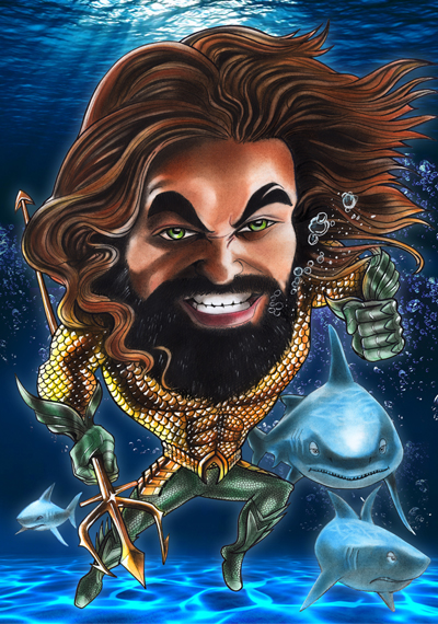 Aquaman caricature