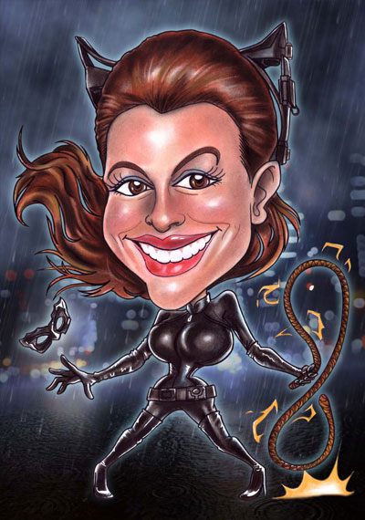 catwoman caricature