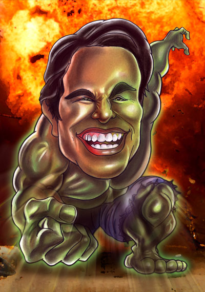 hulk caricature