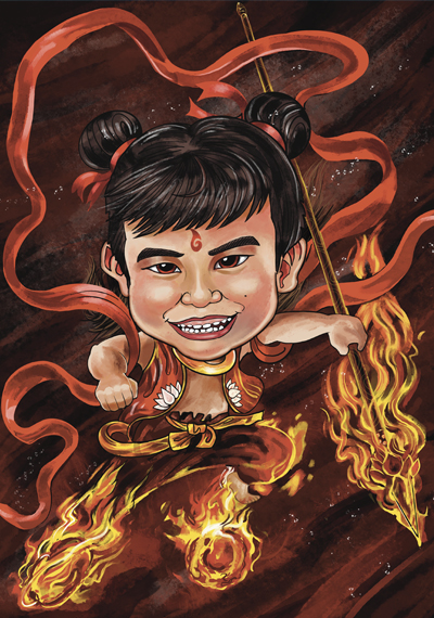 Ne Zha - Oscar caricature